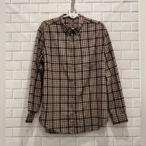 EDDIE BAUER relaxed fit Long sleeve men shirt/size L